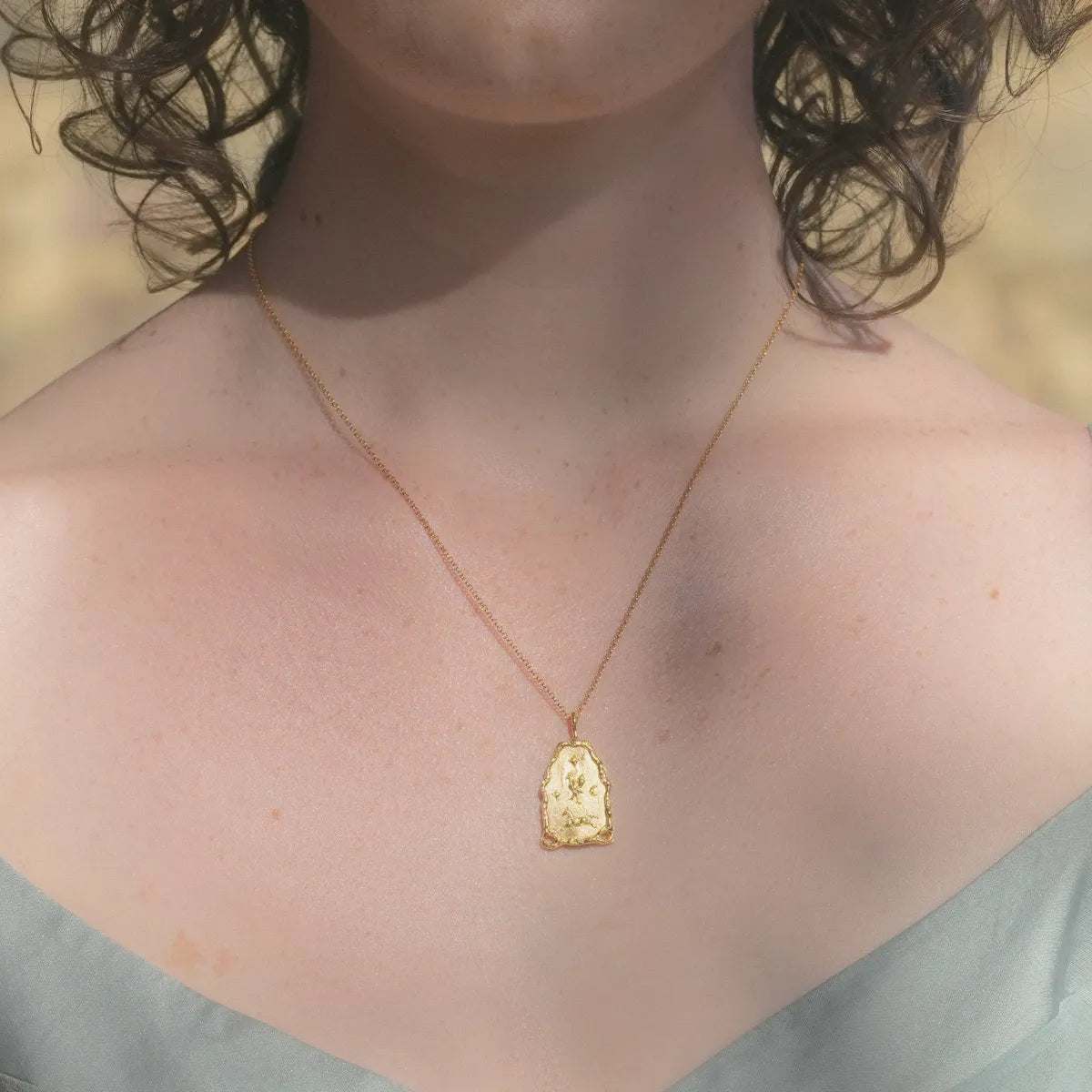 Génie du seuil - Gold vermeil