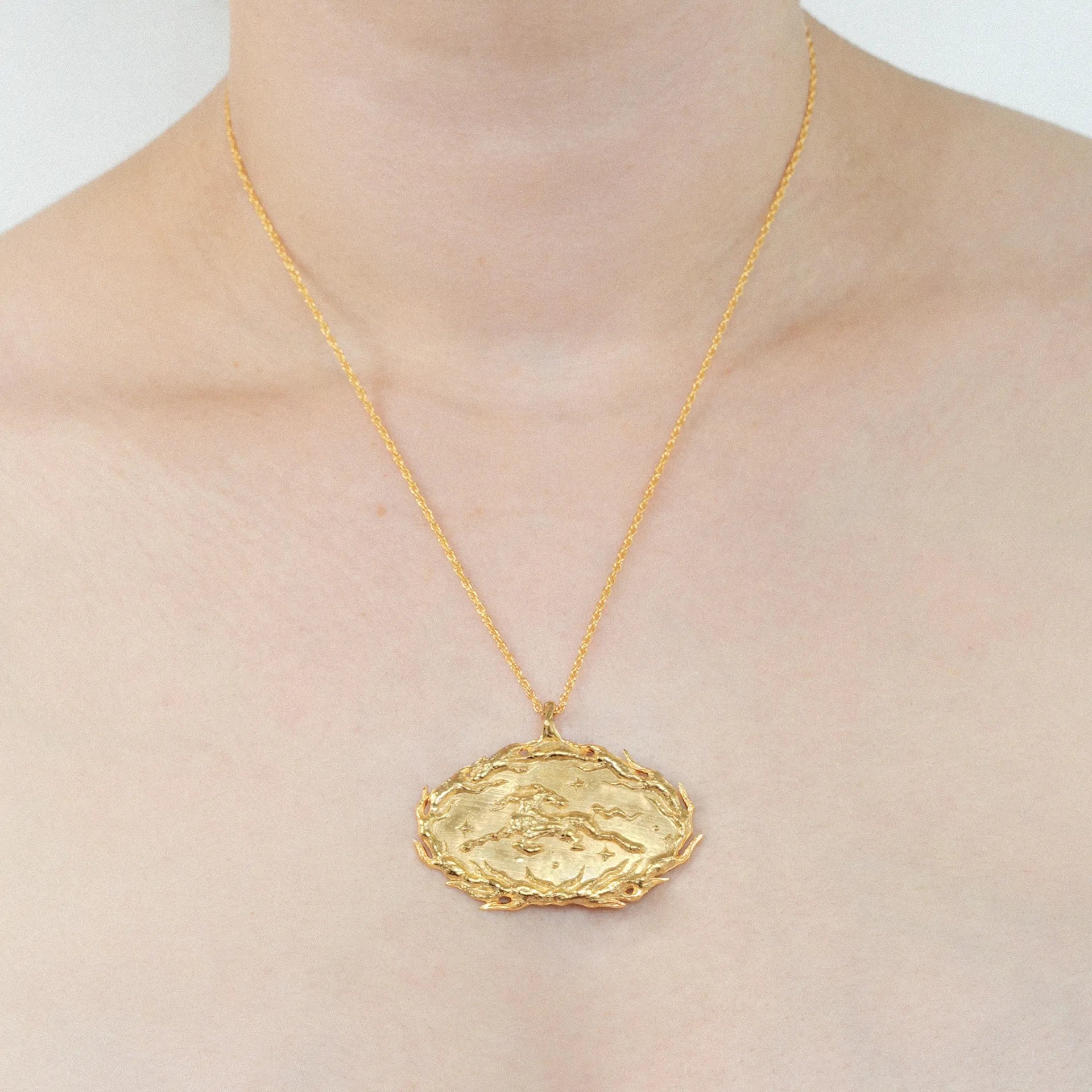 Le cheval enflammé - Or vermeil